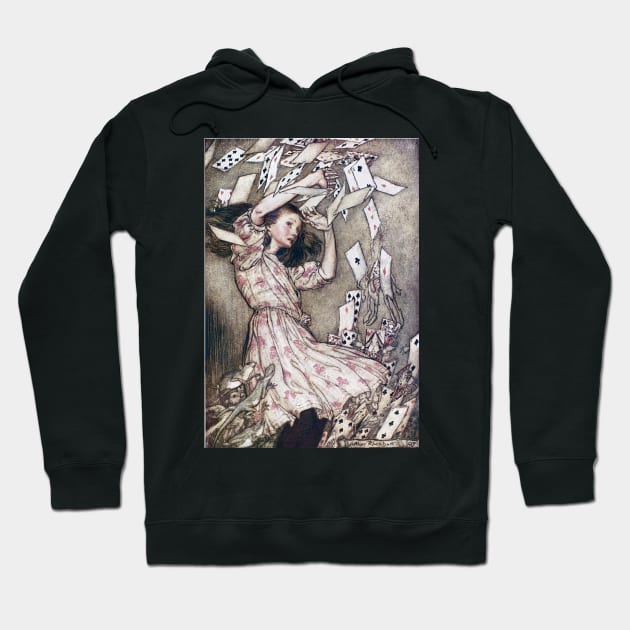 Alice In Wonderland - Arthur Rackham - 6 Hoodie by Illustration Station